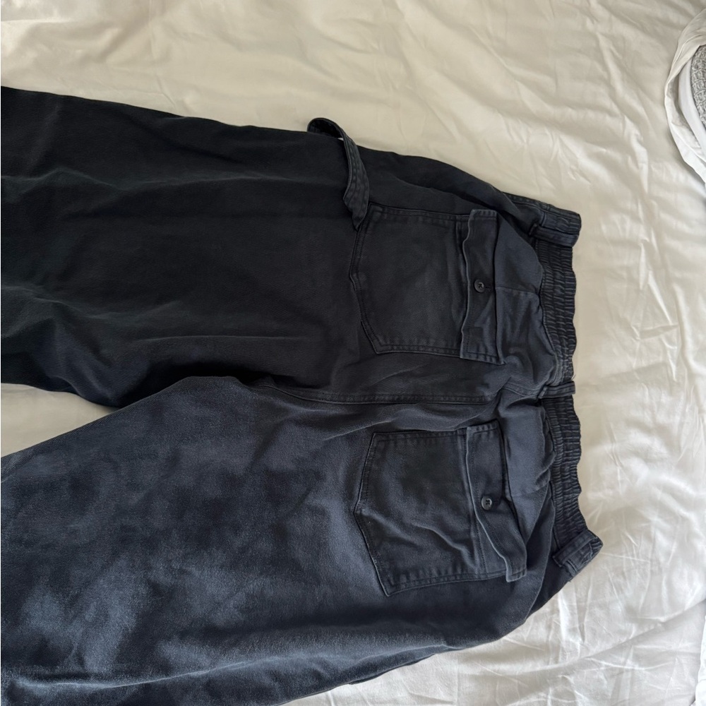 GAP Charcoal Elastic Waist Pants 18 Tall - Picture 2 of 5